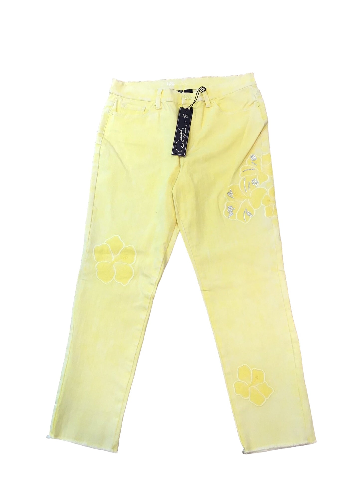 Yellow Jeans Straight Diane Gilman, Size 12