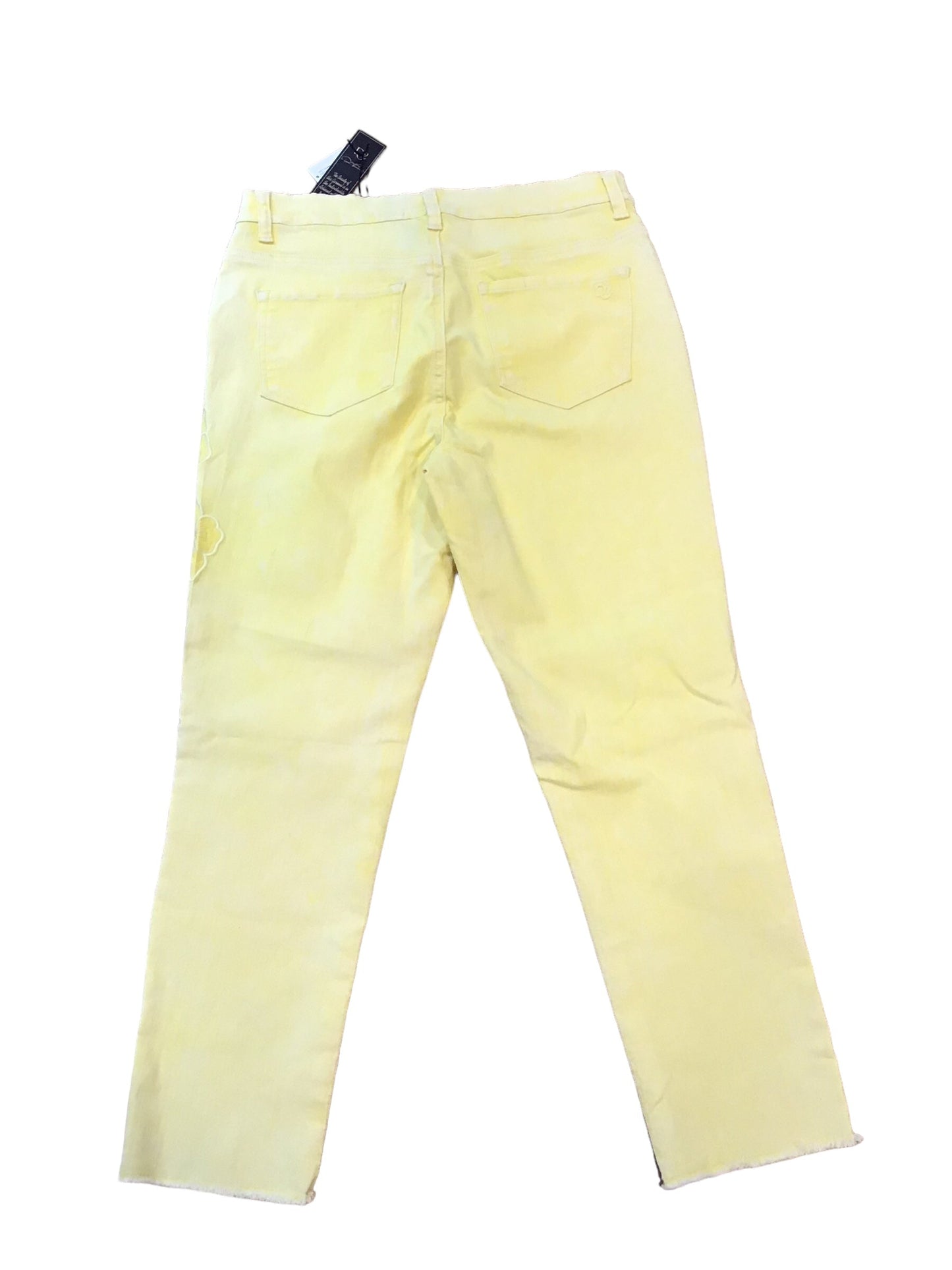 Yellow Jeans Straight Diane Gilman, Size 12