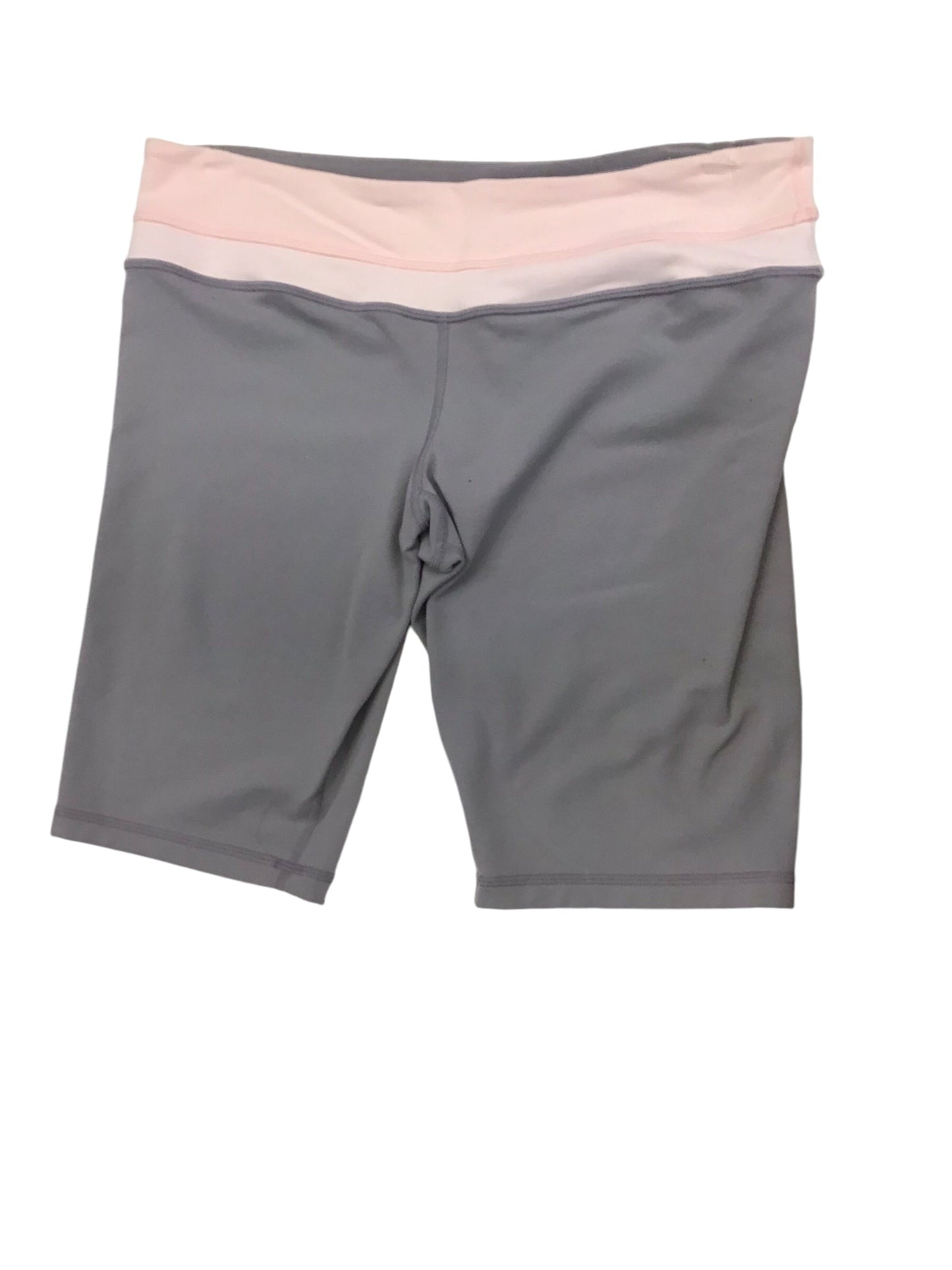 Athletic Shorts By Lululemon In Grey & Pink, Size: 10