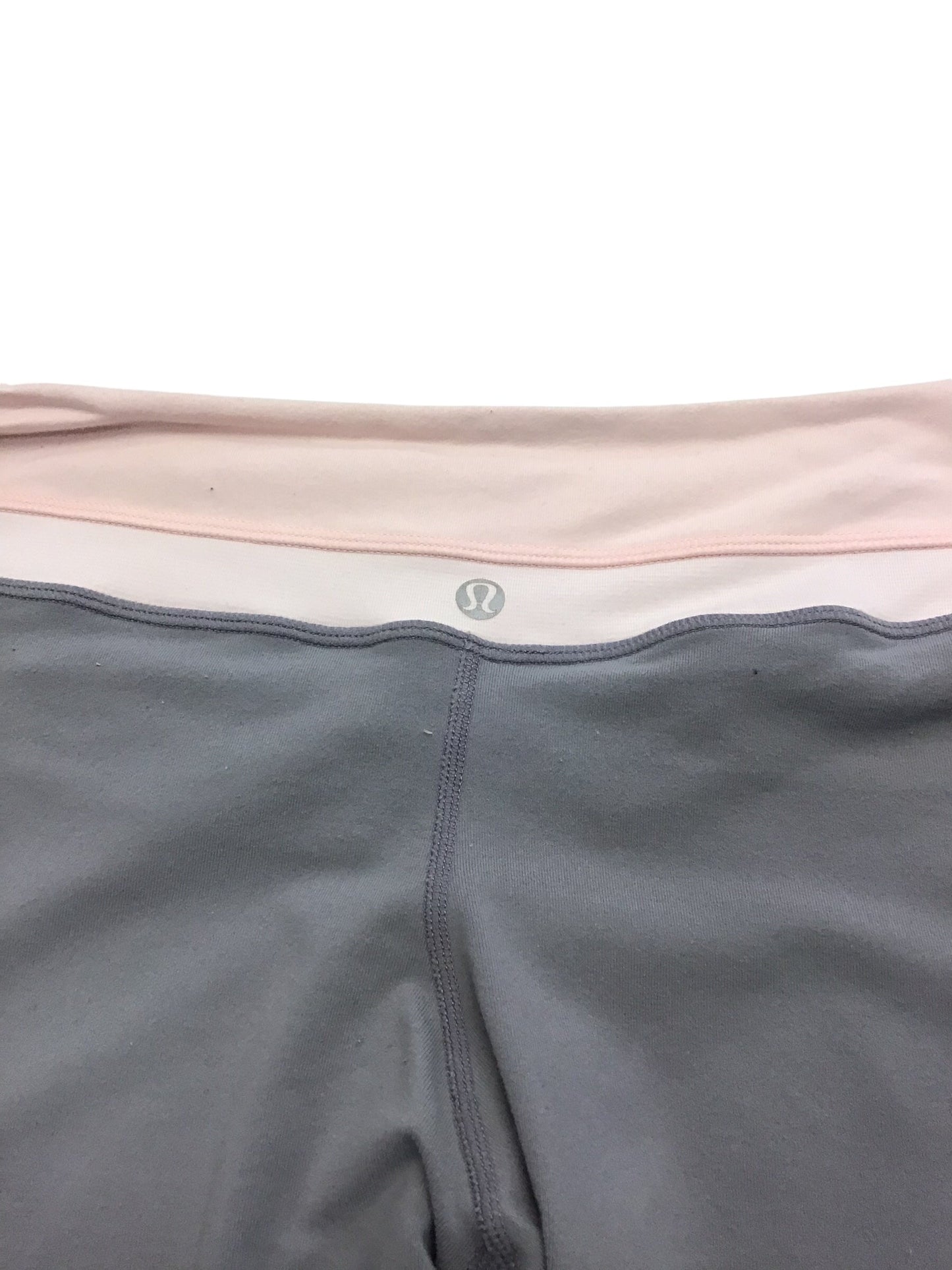 Athletic Shorts By Lululemon In Grey & Pink, Size: 10