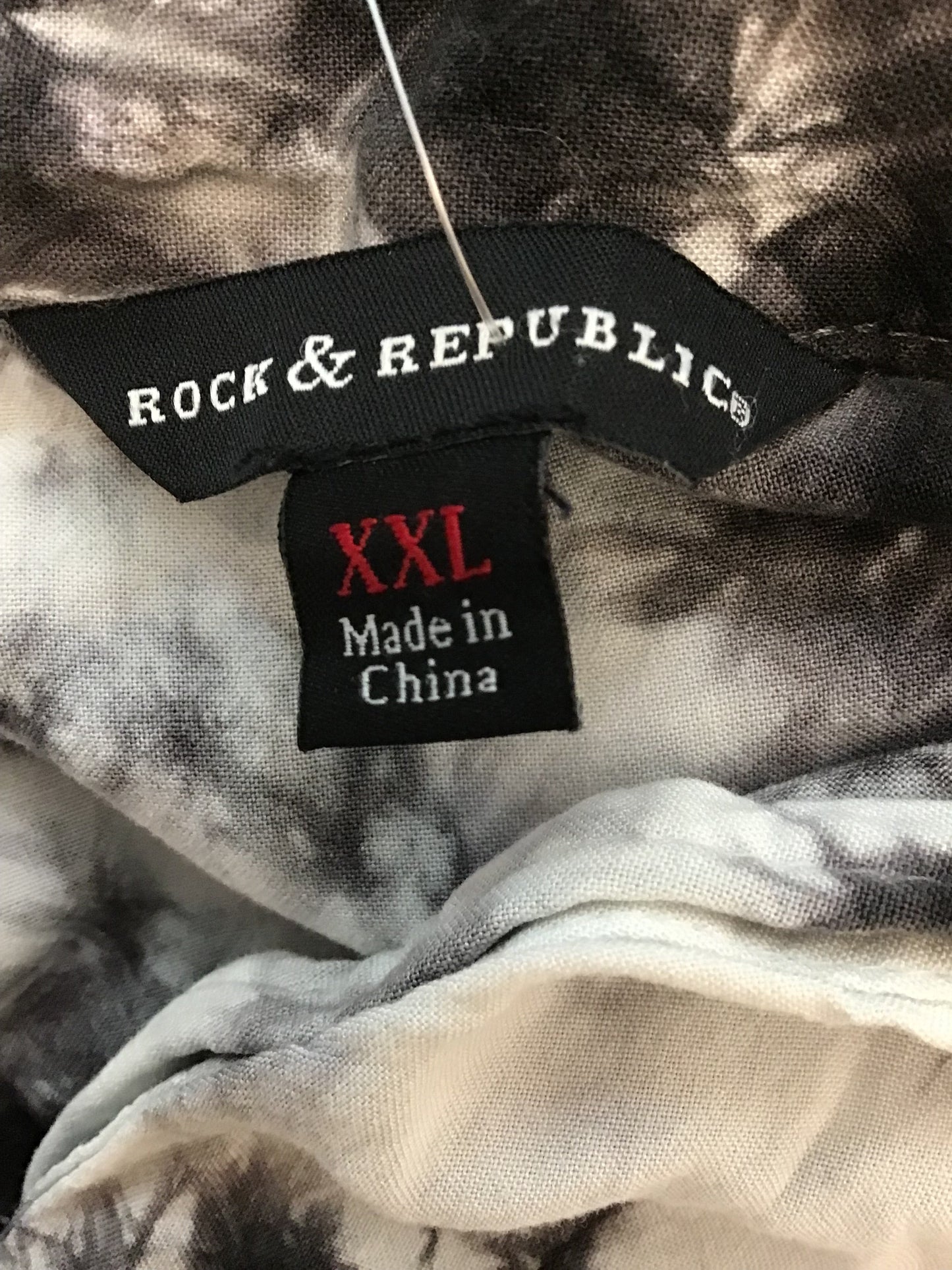 Tie Dye Print Top Sleeveless Rock And Republic, Size Xxl