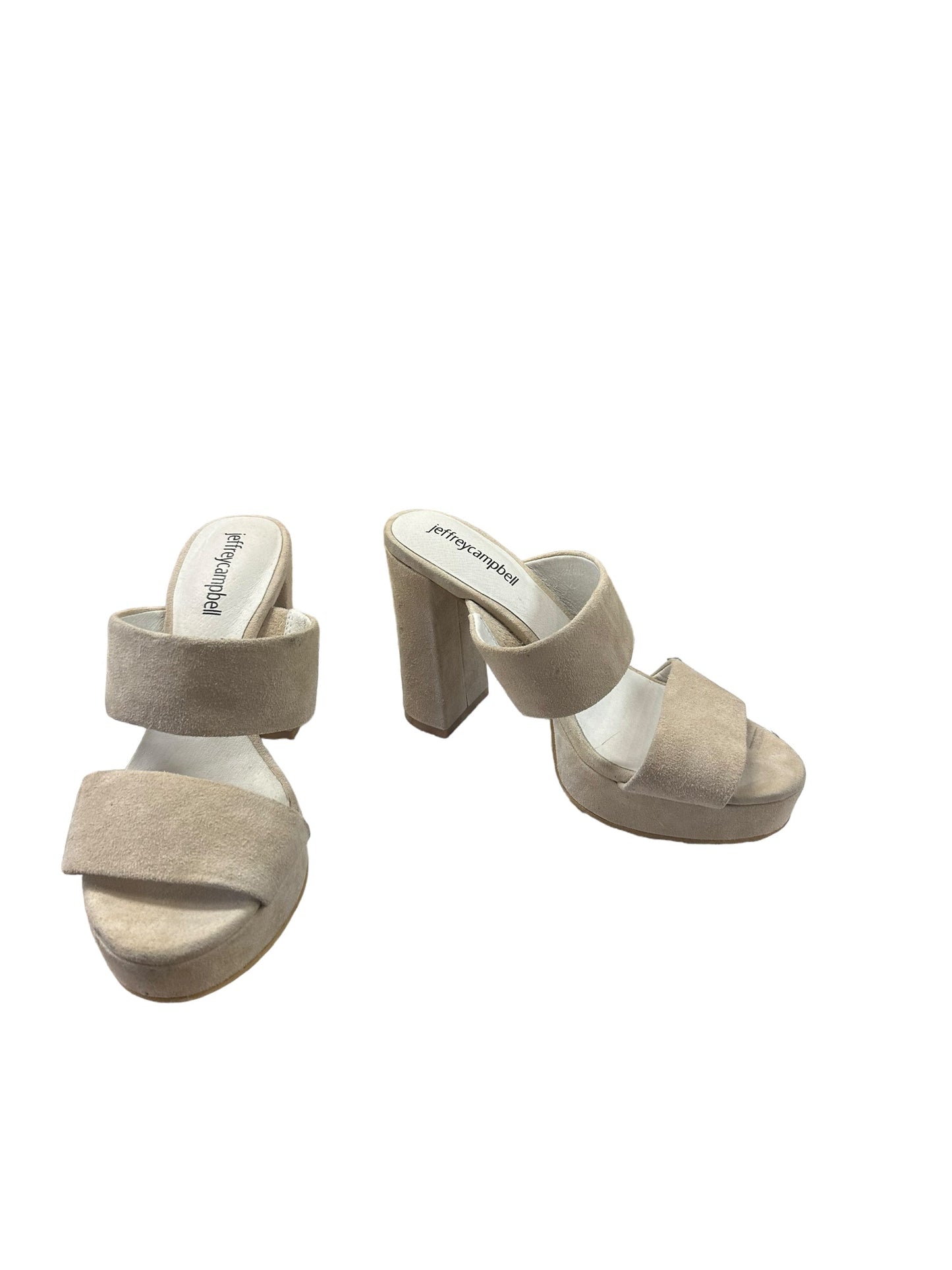 Shoes Heels Block By Clothes Mentor In Tan, Size: 6