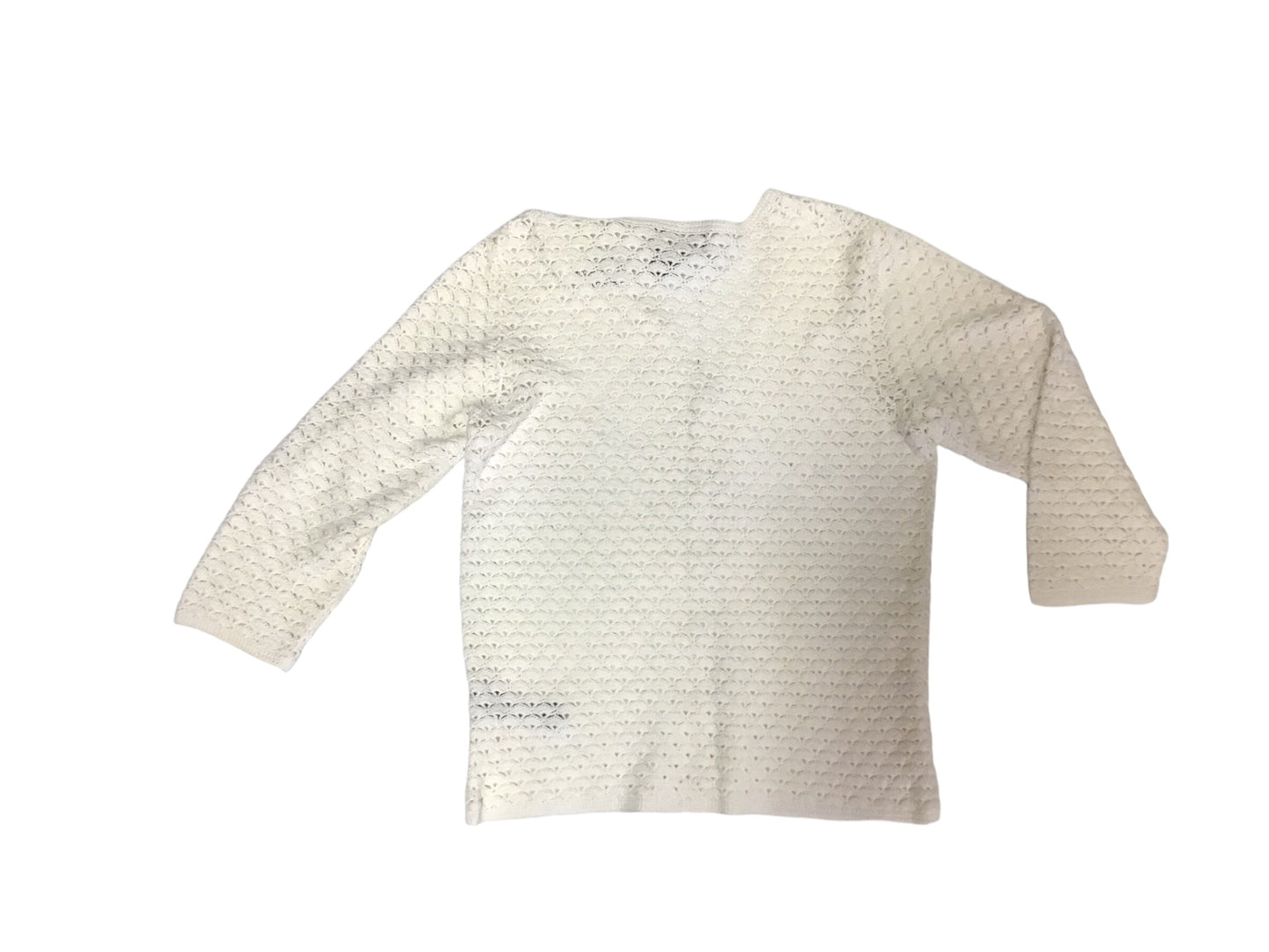 Sweater Cardigan By Lauren By Ralph Lauren In White, Size: S