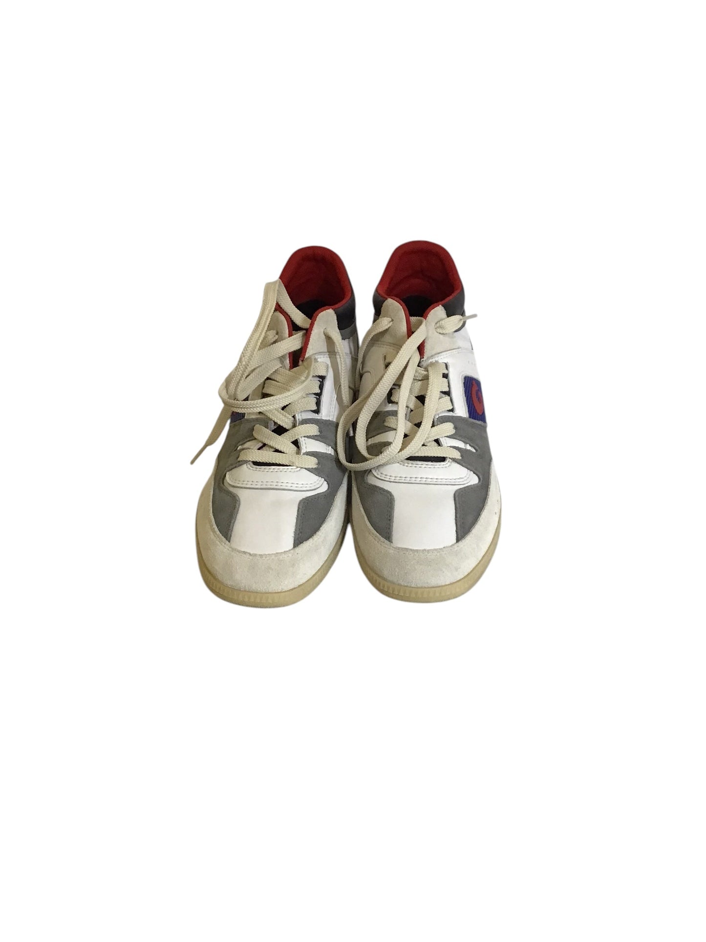 Shoes Sneakers By Coach In Grey & Red, Size: 10