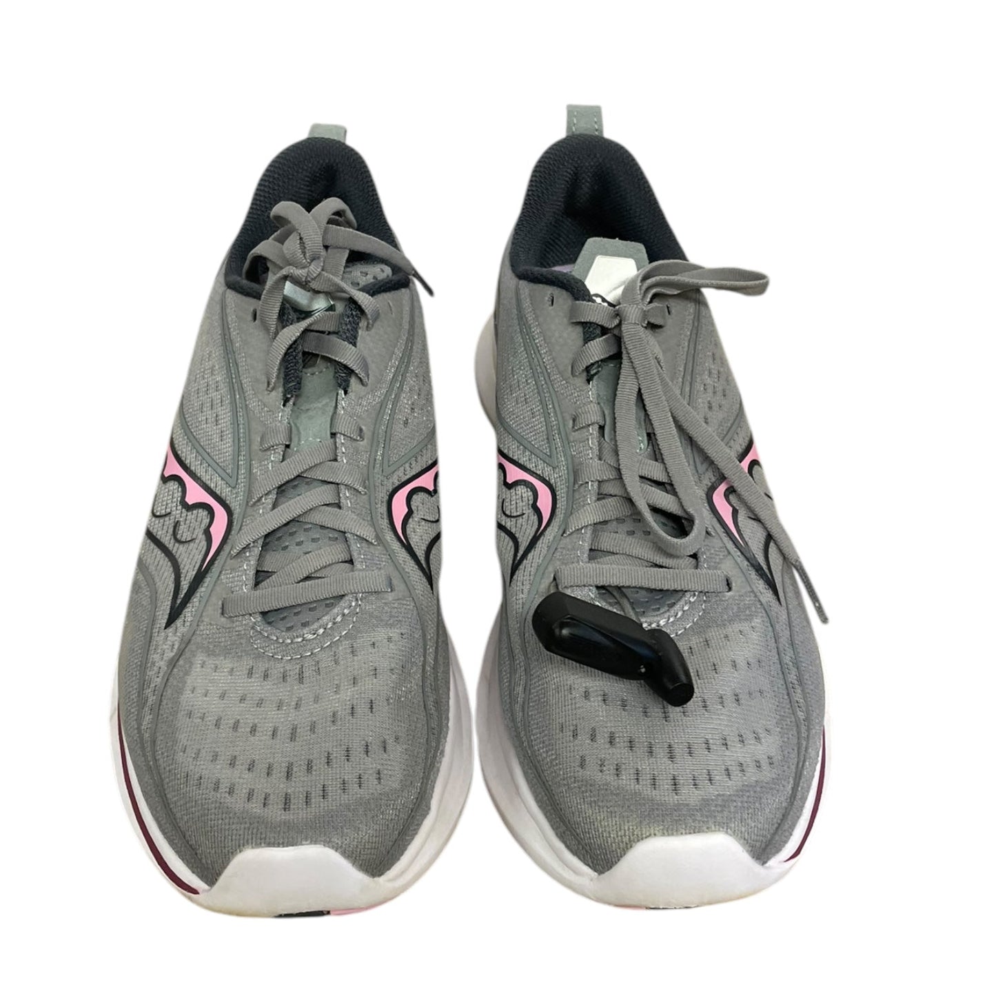 Shoes Athletic By Clothes Mentor In Grey & Pink, Size: 10.5