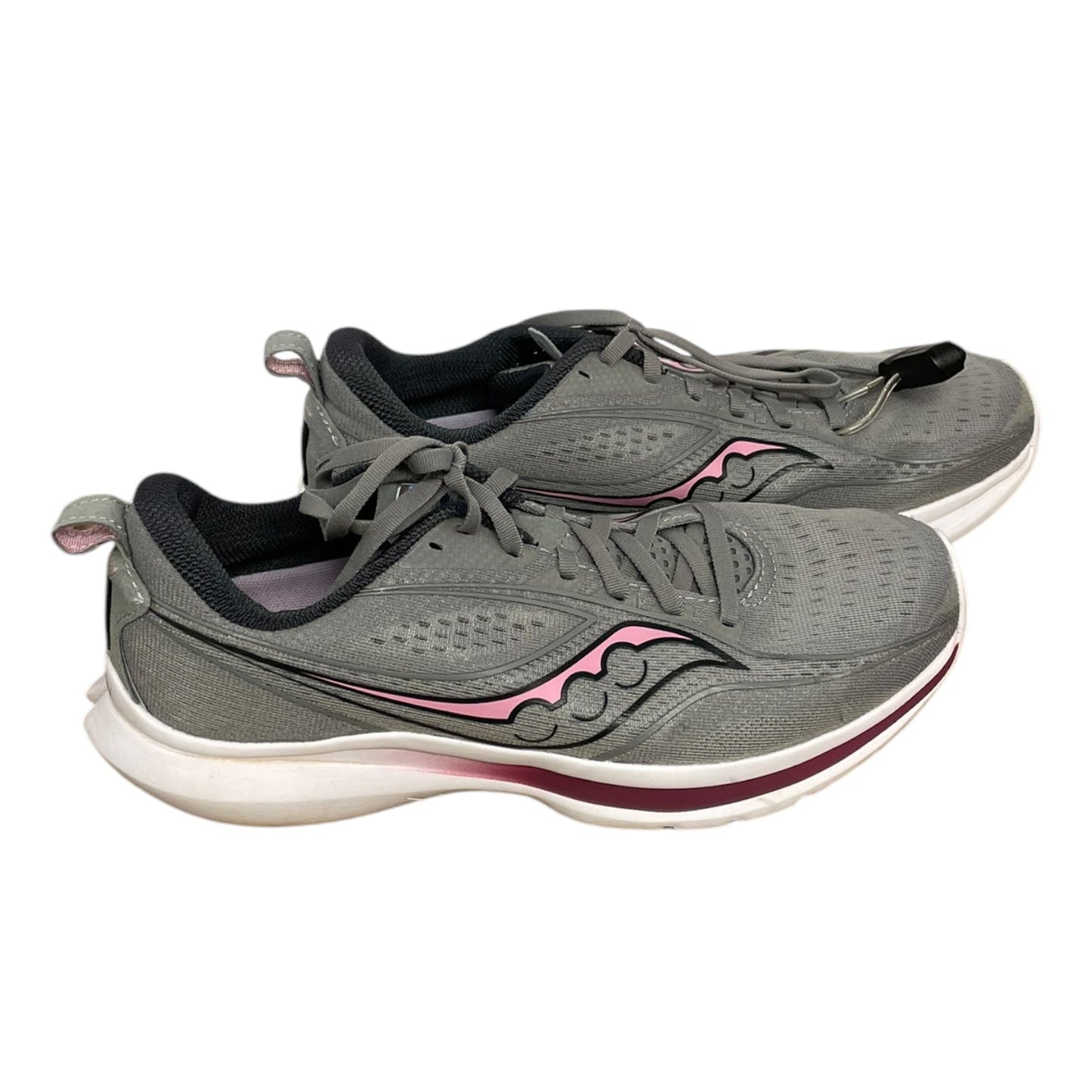 Shoes Athletic By Clothes Mentor In Grey & Pink, Size: 10.5