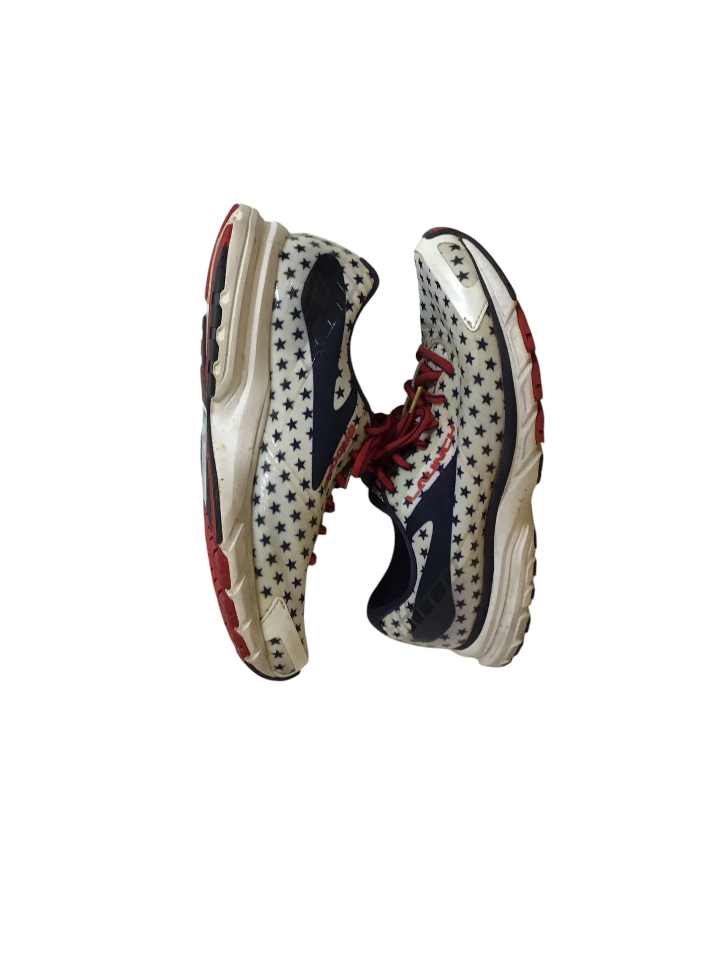 Shoes Athletic By Brooks In Blue & Red & White, Size: 7.5