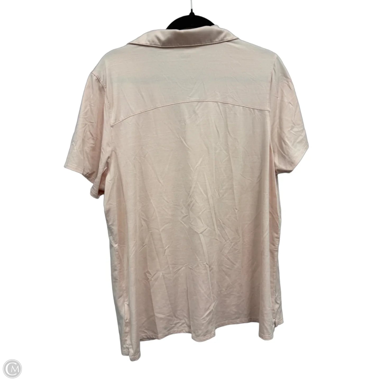 Athletic Top Short Sleeve By Puma In Pink, Size: Xxl
