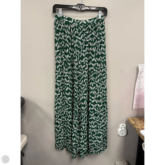 Pants Dress By Maeve In Green & White, Size: S