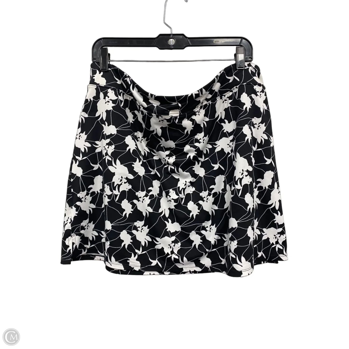 Skirt short By Tranquility In Black & White, Size: Xxl