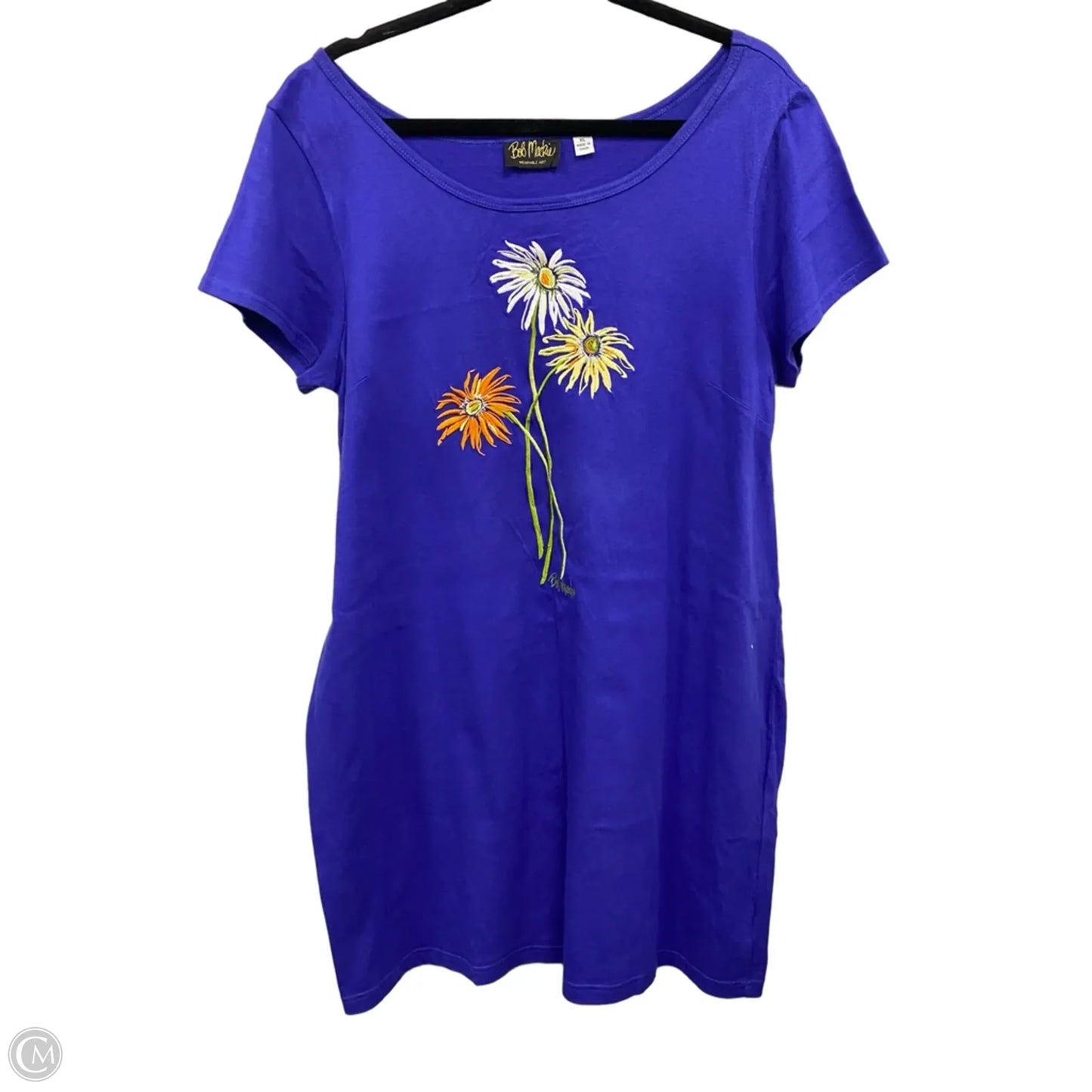 Dress Casual Short By Bob Mackie Qvc In Purple, Size: Xl