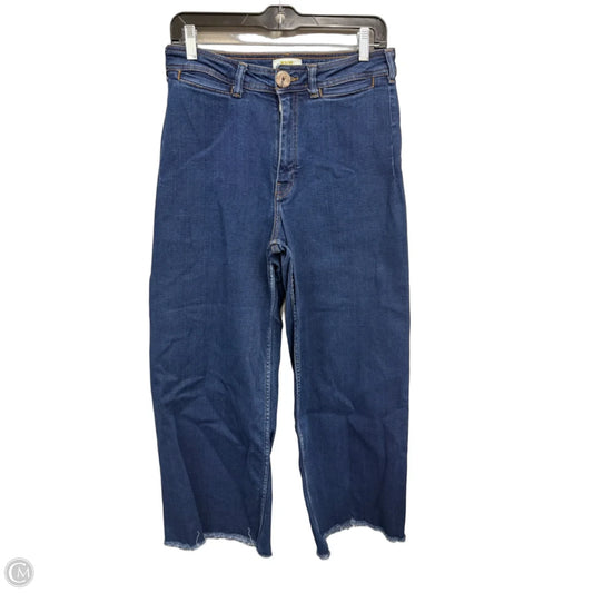 Jeans Wide Leg By Maeve In Blue Denim, Size: 8