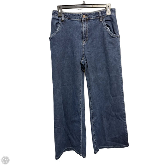 Jeans Wide Leg By Clothes Mentor In Blue Denim, Size: 8