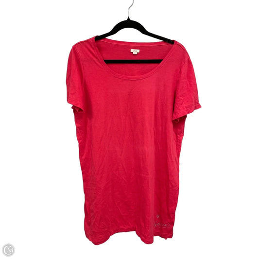 Top Short Sleeve By Aerie In Coral, Size: Xl