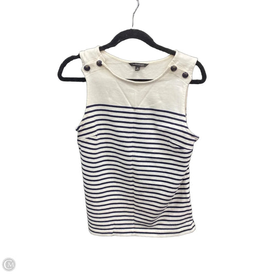 Top Sleeveless By Banana Republic In Striped Pattern, Size: M