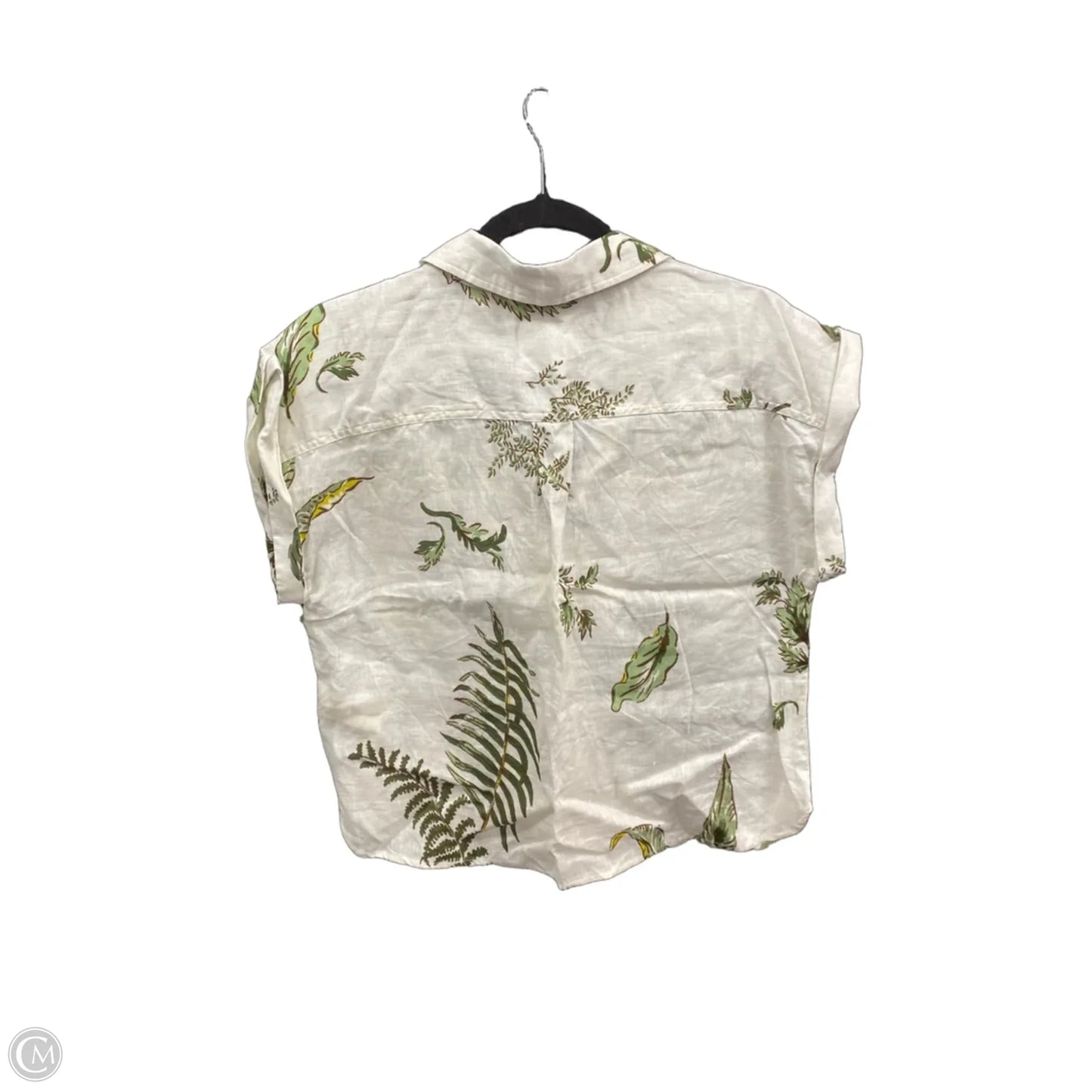 Top Short Sleeve By Anthropologie In Animal Print, Size: M