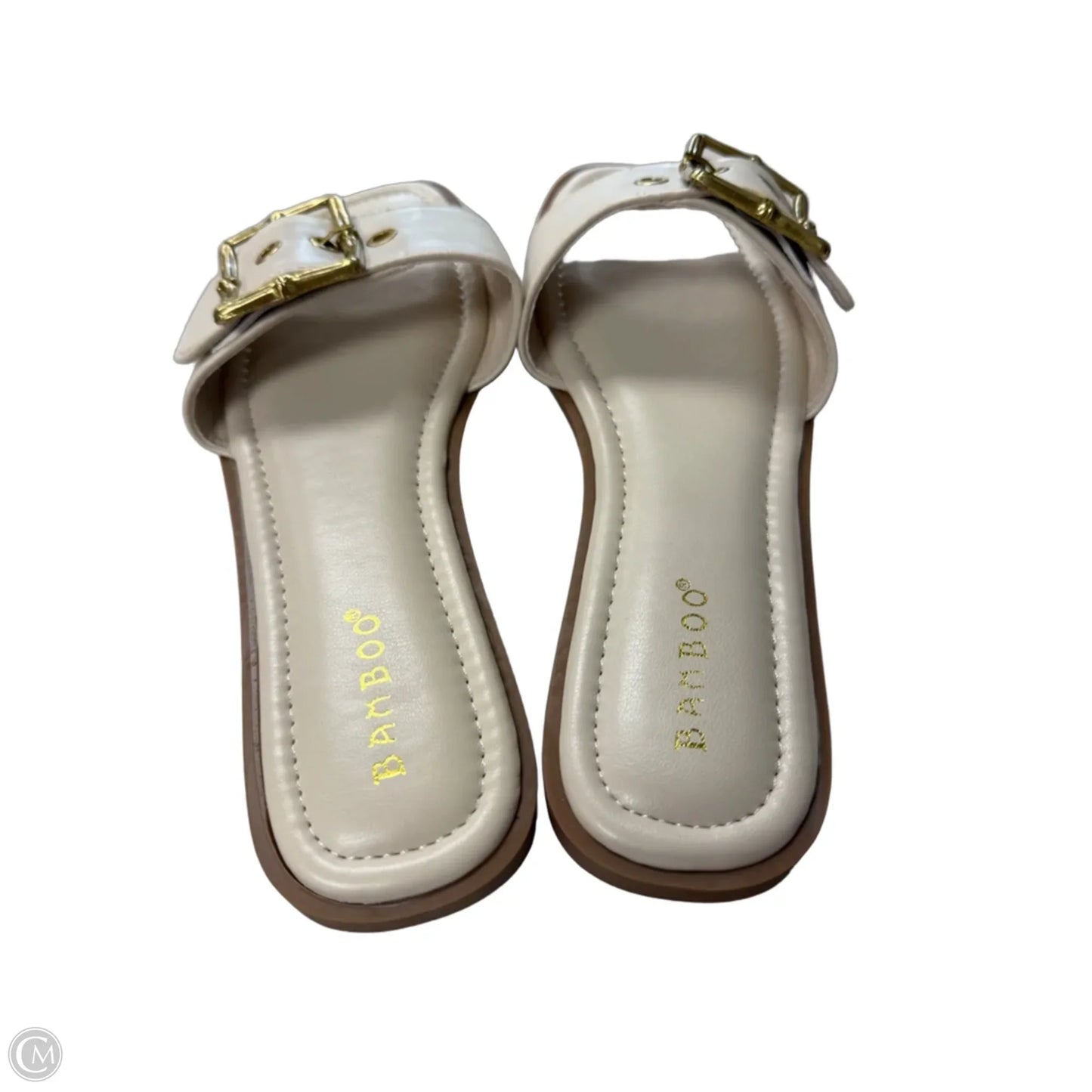 Sandals Flats By Bamboo In Cream, Size: 7