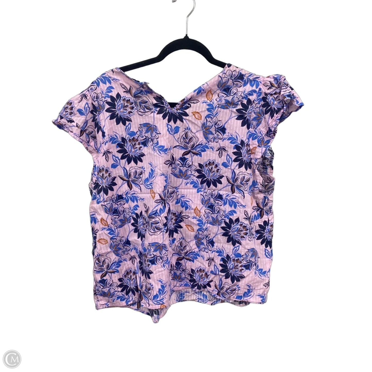 Top Short Sleeve By J. Crew In Floral Print, Size: L