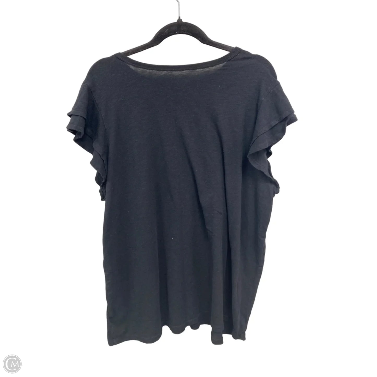 Top Short Sleeve By Torrid In Black, Size: 3x