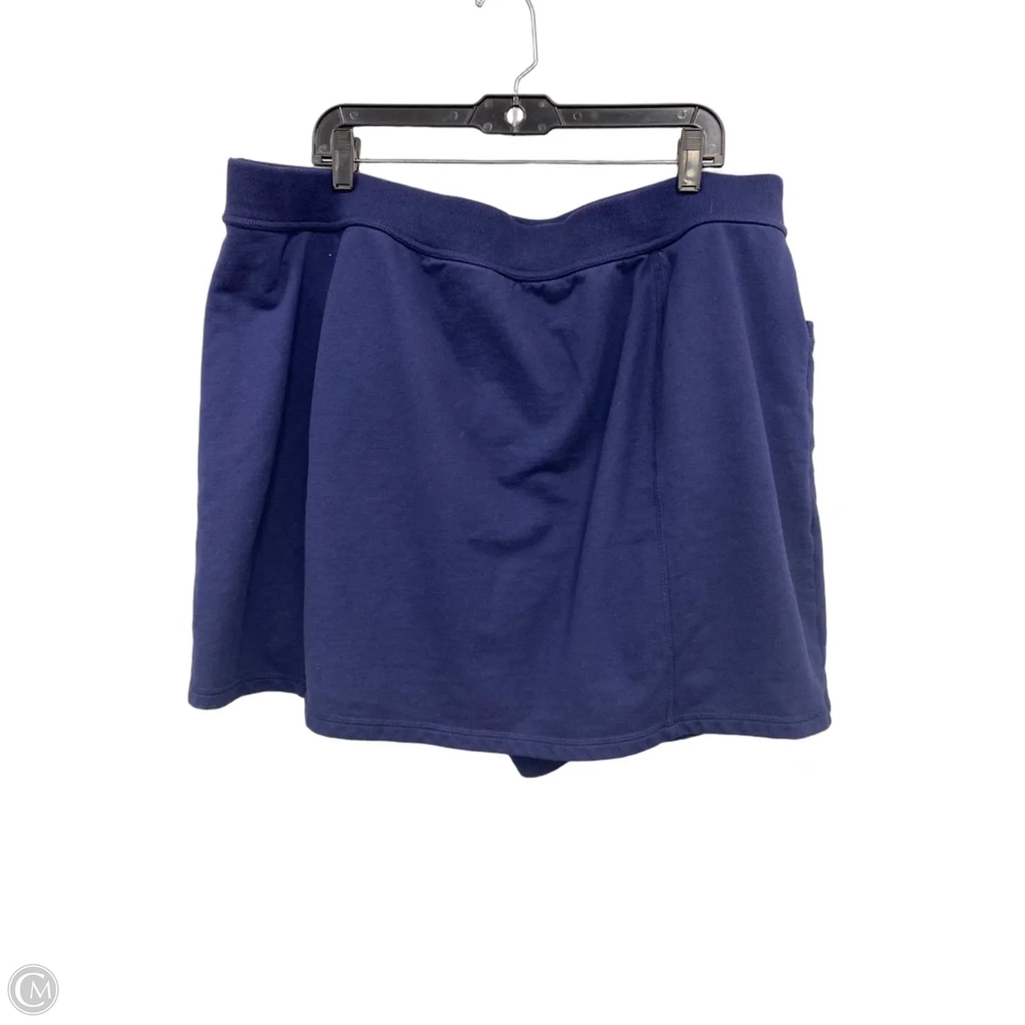 Skort By Kim Rogers In Navy, Size: 3x