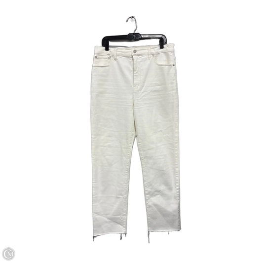 Jeans Straight By Madewell In Cream, Size: 10l
