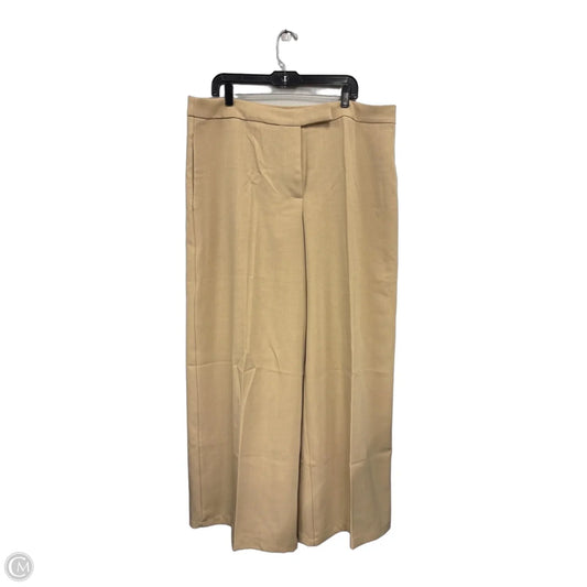 Pants Wide Leg By Fashion Nova In Beige, Size: 2x