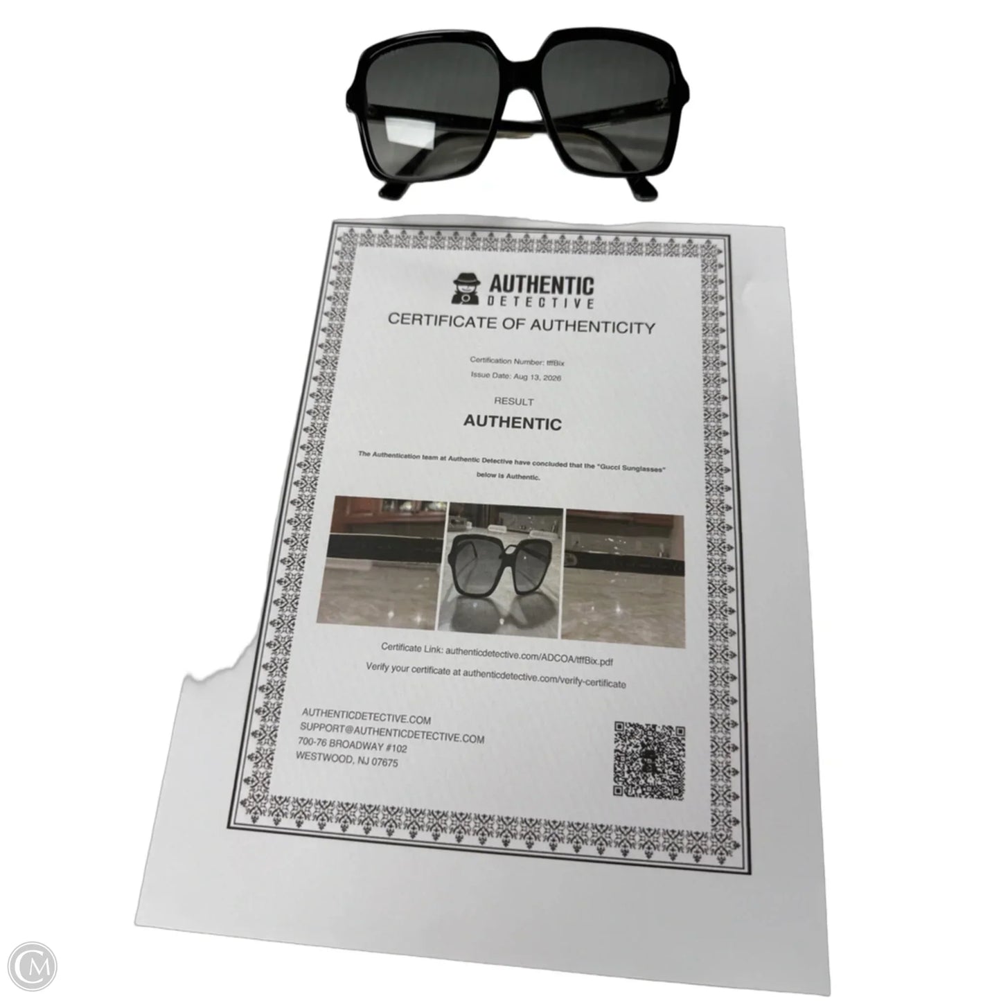 Sunglasses Luxury Designer By Gucci, Size: Large