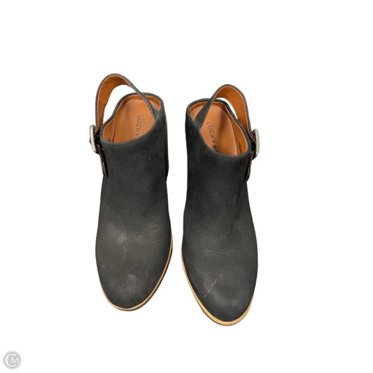 Boots Ankle Flats By Lucky Brand In Black, Size: 6.5