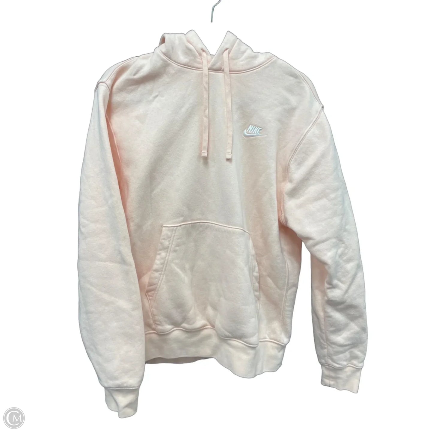 Athletic Jacket By Nike In Peach, Size: M