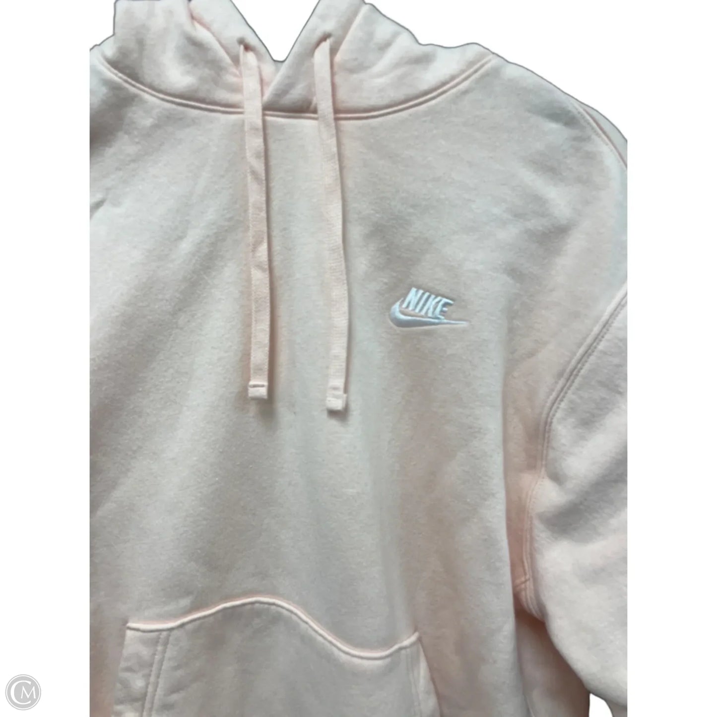 Athletic Jacket By Nike In Peach, Size: M
