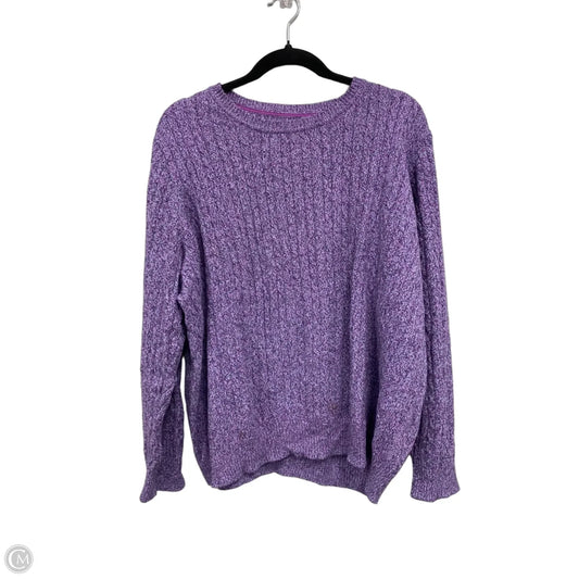 Sweater By Kim Rogers In Purple, Size: 2x