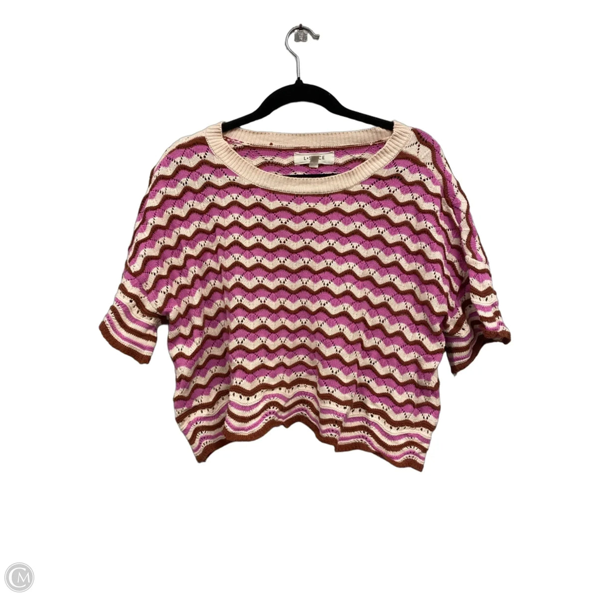 Sweater By L Space In Purple & Tan, Size: S