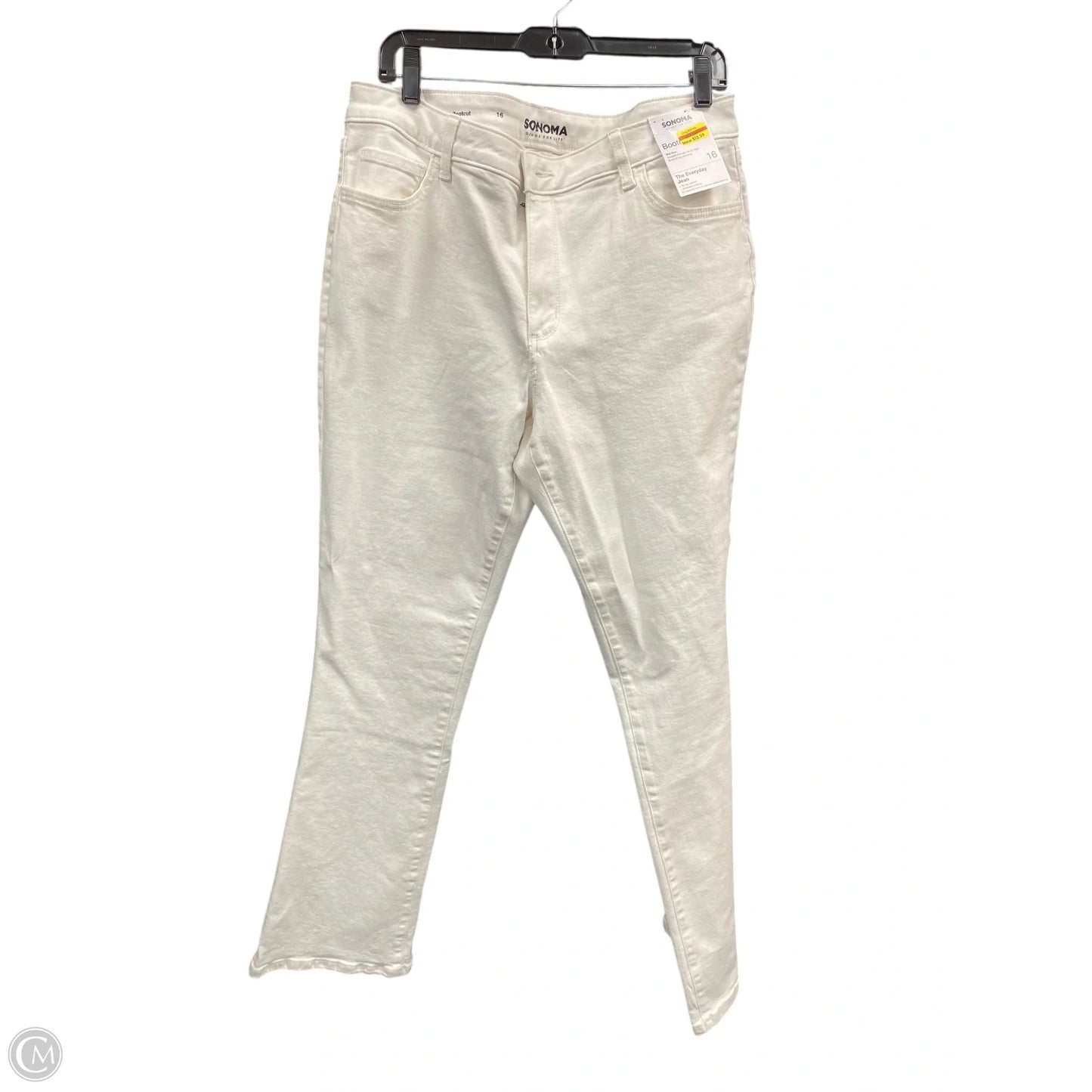 Jeans Boot Cut By Sonoma In Cream, Size: 16