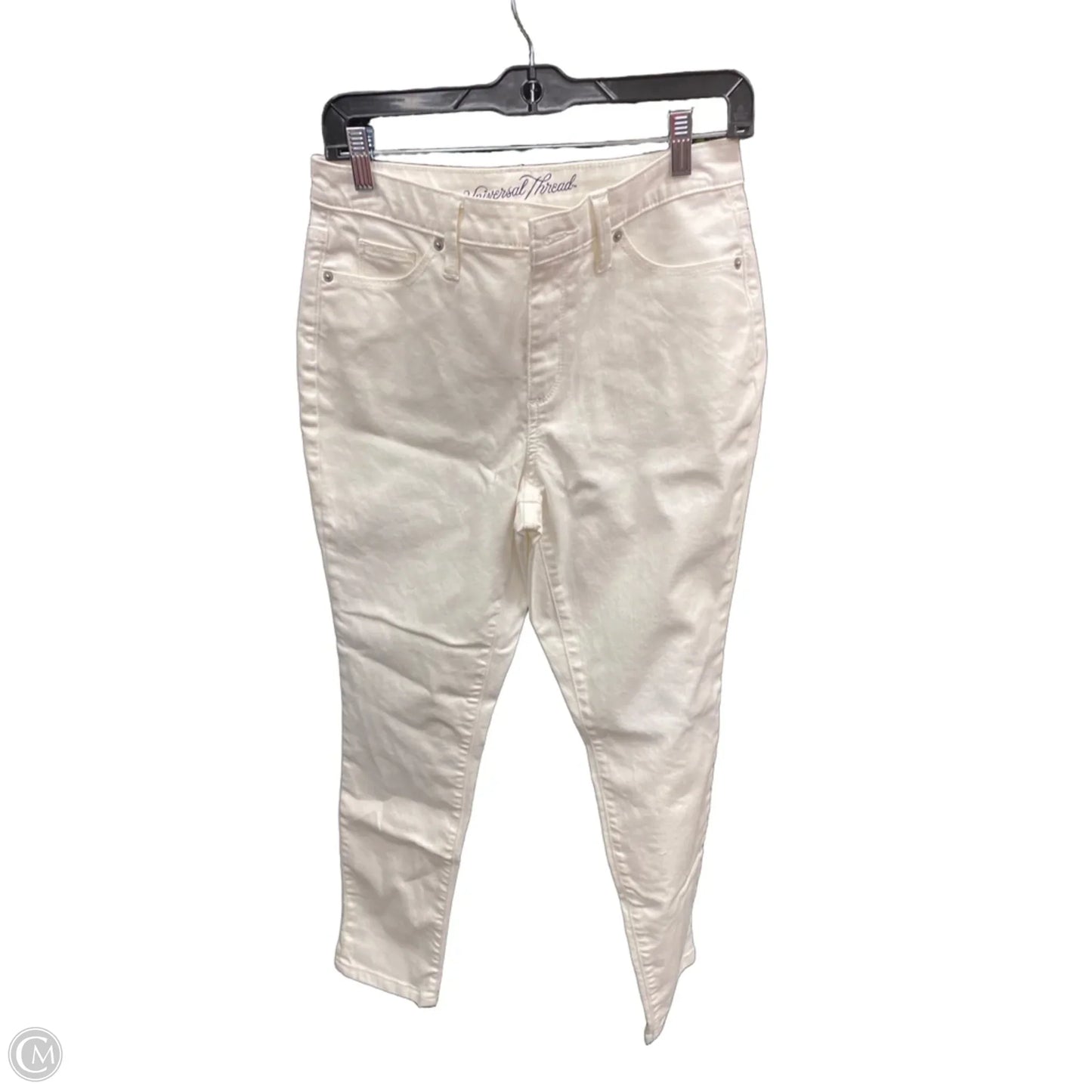 Jeans Skinny By Universal Thread In Cream, Size: 6