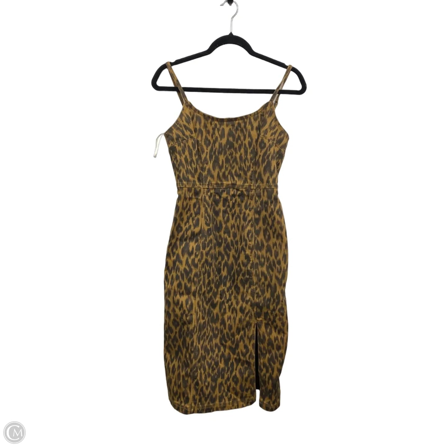 Dress Casual Midi By Steve Madden In Black & Brown, Size: 4