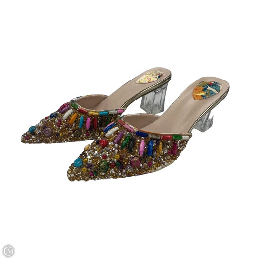 Shoes Heels Block By Clothes Mentor In Multi-colored, Size: 7.5