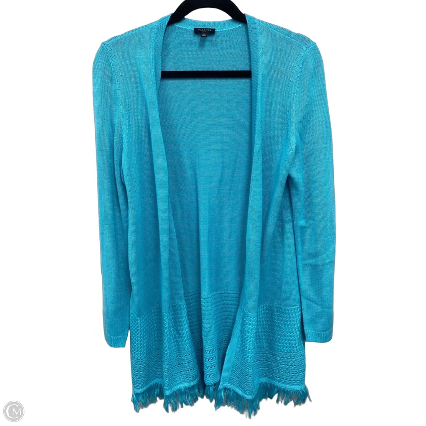 Sweater Cardigan By Talbots In Blue, Size: Mp