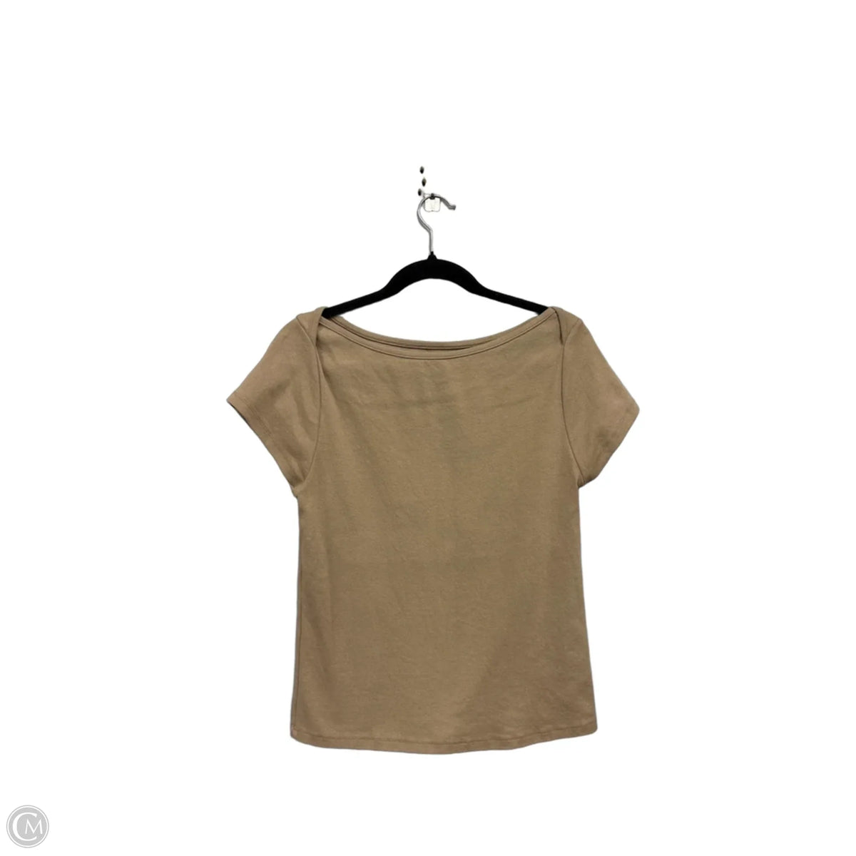 Top Short Sleeve Basic By Old Navy In Tan, Size: L