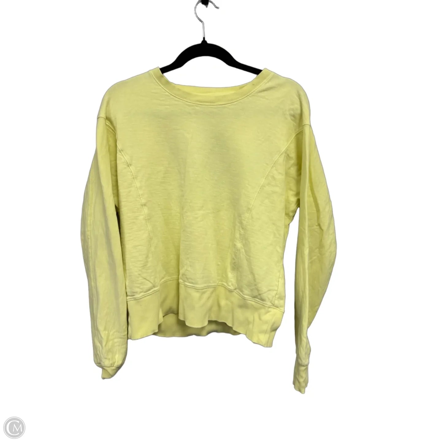 Top Long Sleeve By Athleta In Yellow, Size: M