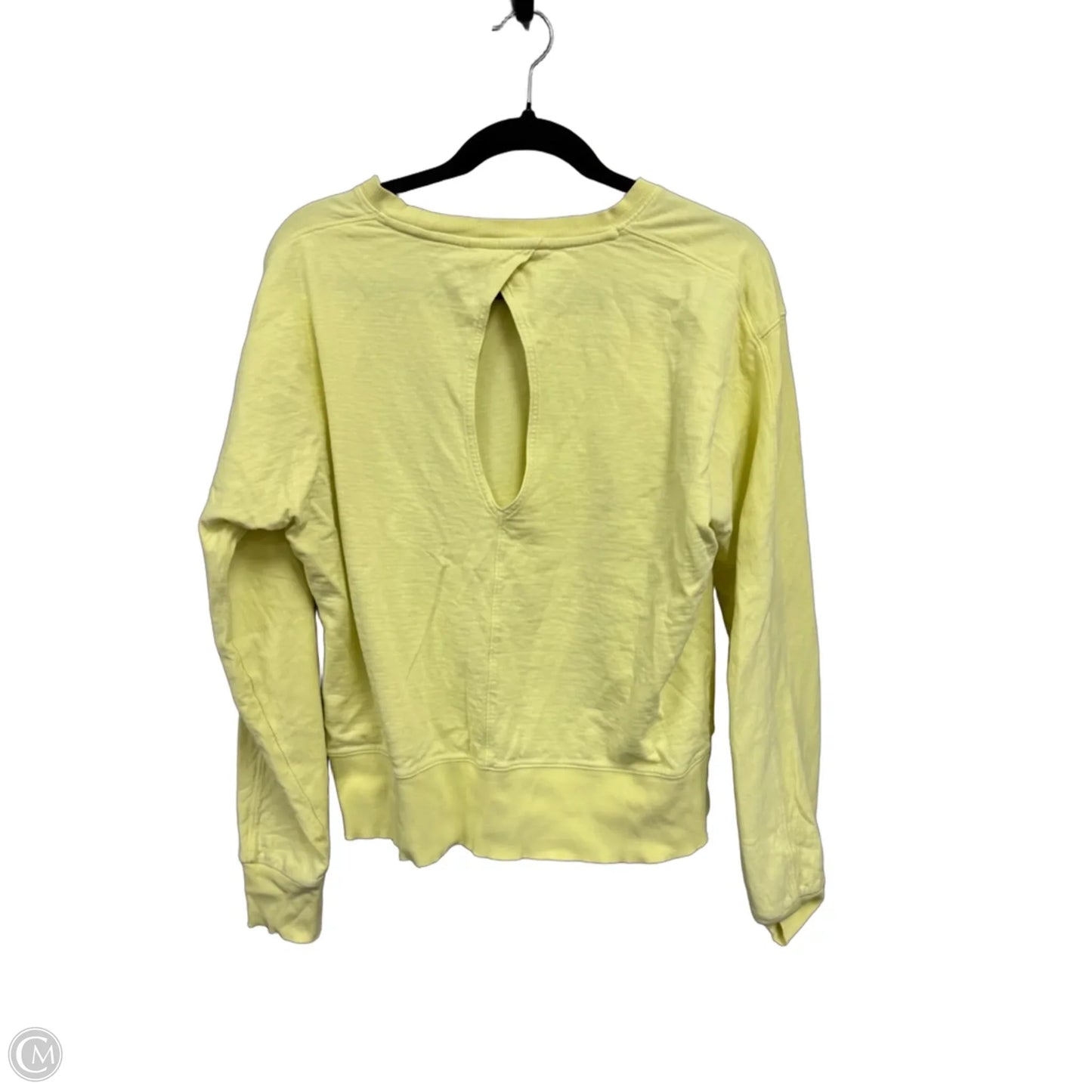 Top Long Sleeve By Athleta In Yellow, Size: M