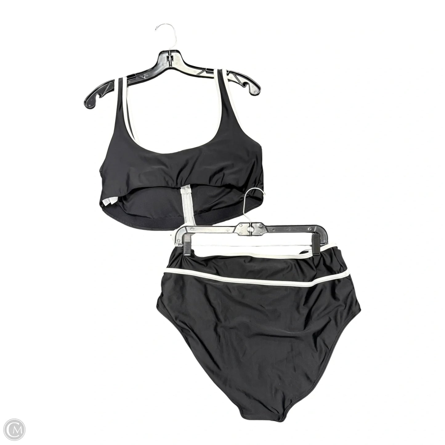 Swimsuit 2pc By Old Navy In Black & White, Size: 2x