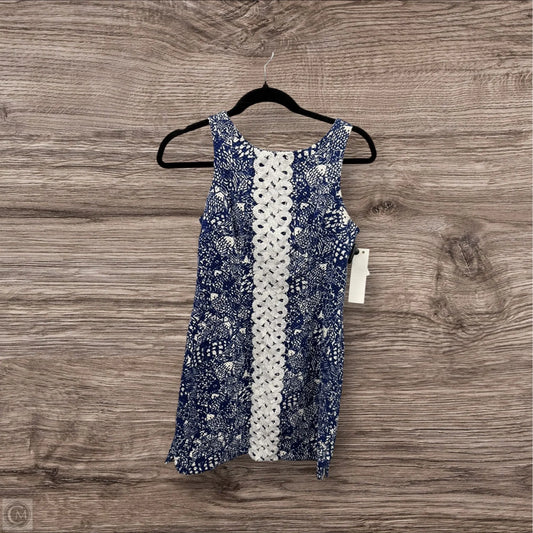 Dress Designer By Lilly Pulitzer In Blue & White, Size: 4