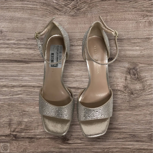 Sandals Heels Stiletto By Kelly And Katie In Silver, Size: 8.5