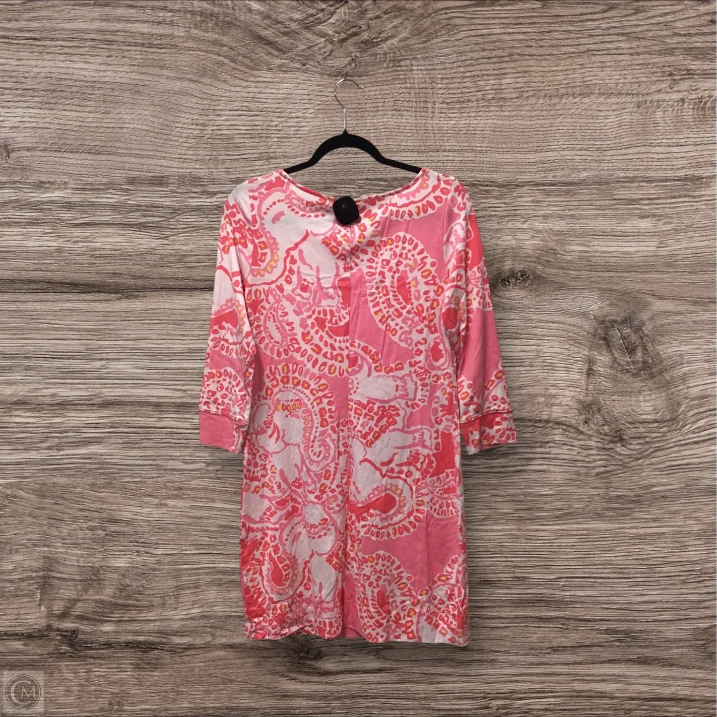 Dress Designer By Lilly Pulitzer In Pink & White, Size: M