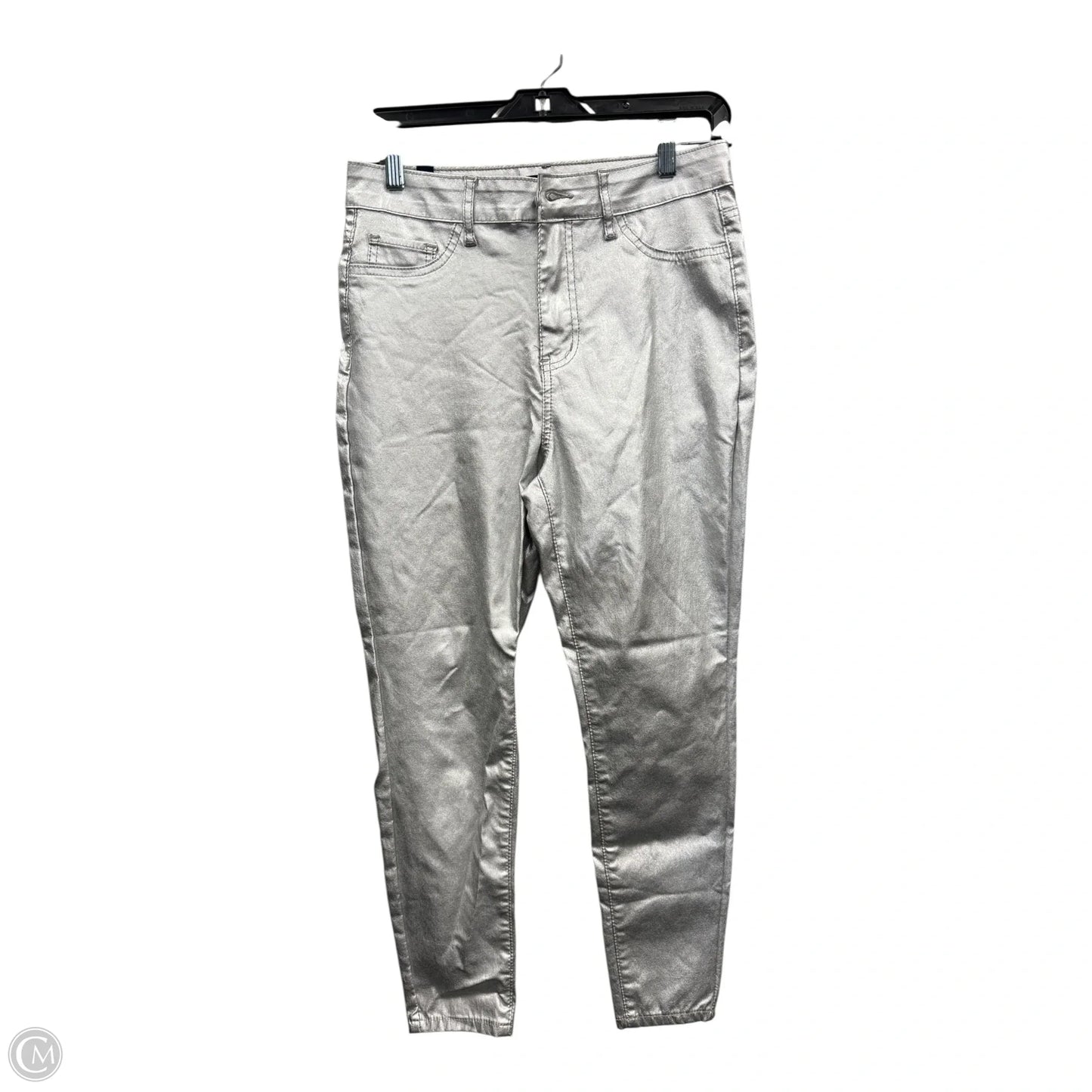 Jeans Skinny By Clothes Mentor In Silver, Size: 10