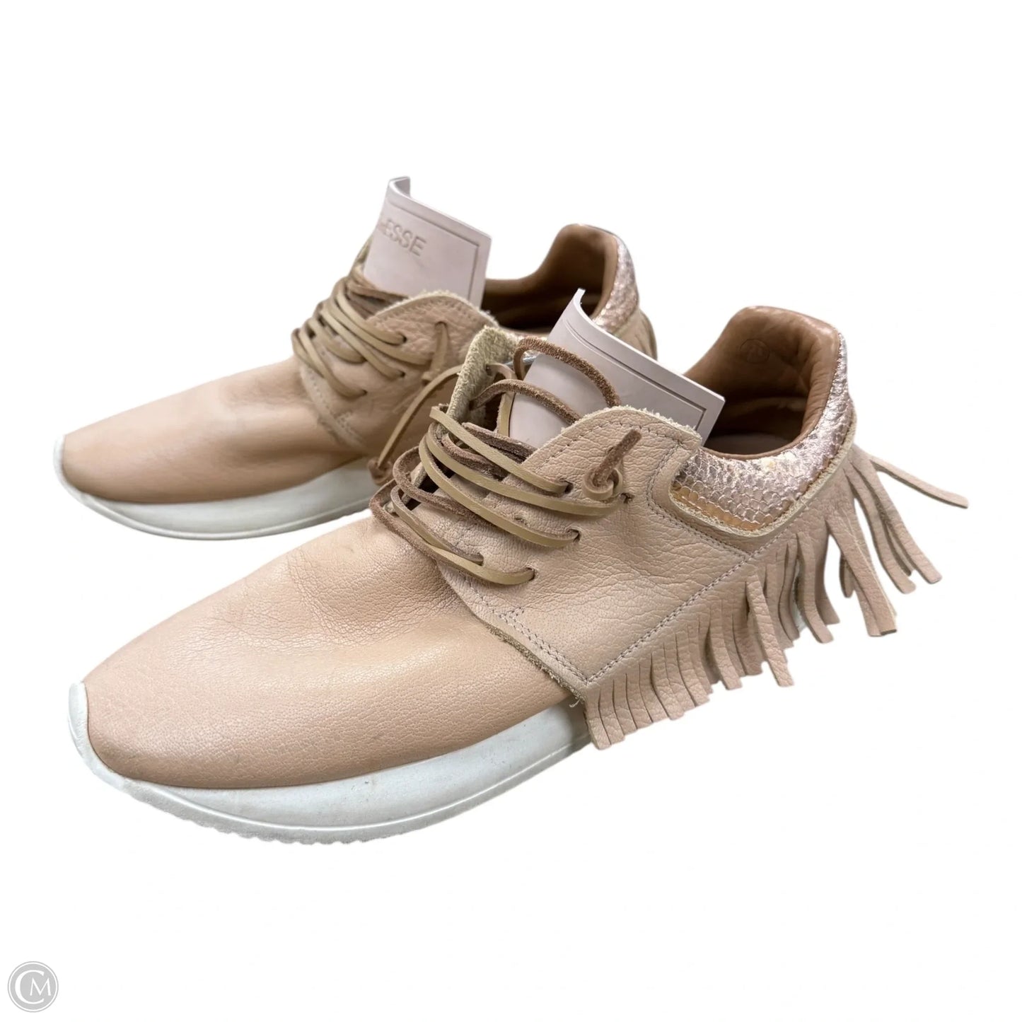 Shoes Sneakers By ESSEutESSE In Pink & Tan, Size: 9.5