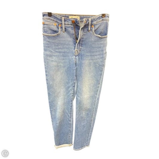 Jeans Straight By Madewell In Blue Denim, Size: 2