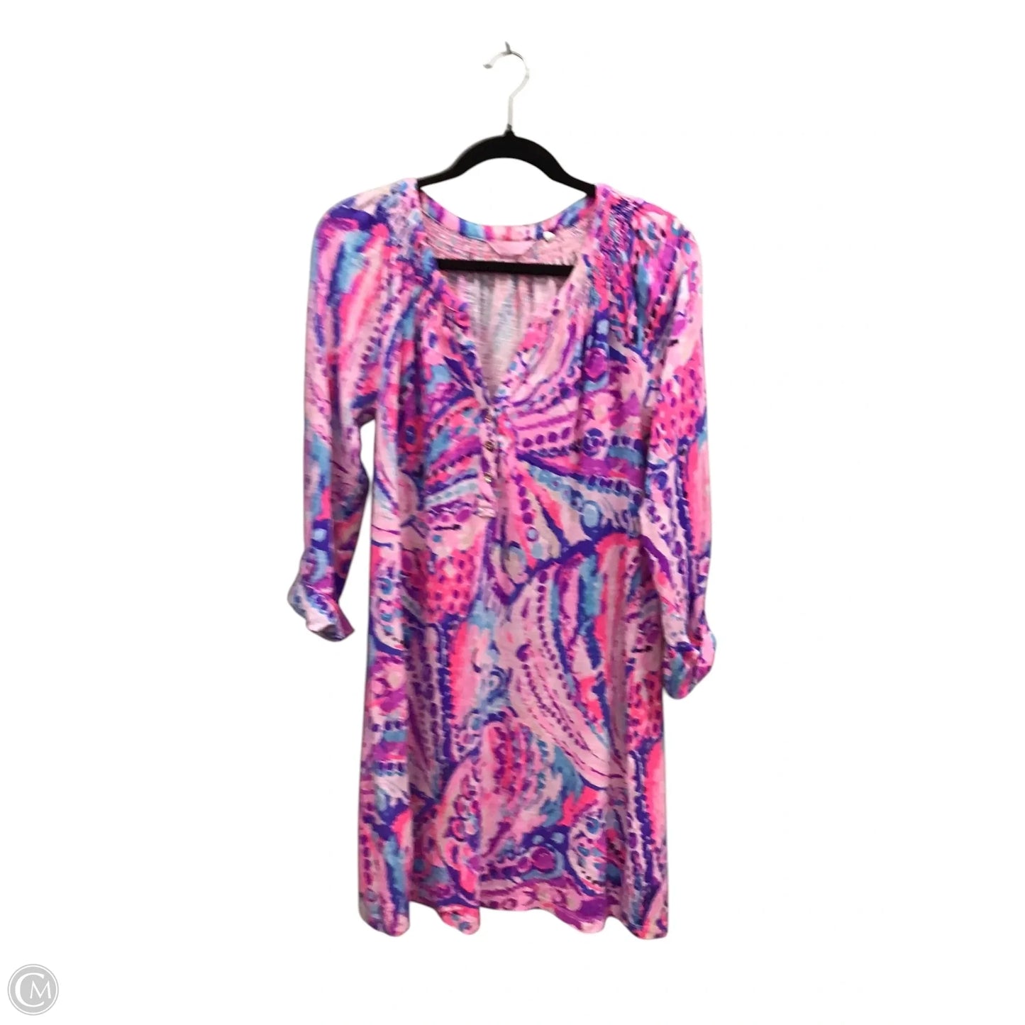 Dress Designer By Lilly Pulitzer In Blue & Pink, Size: M