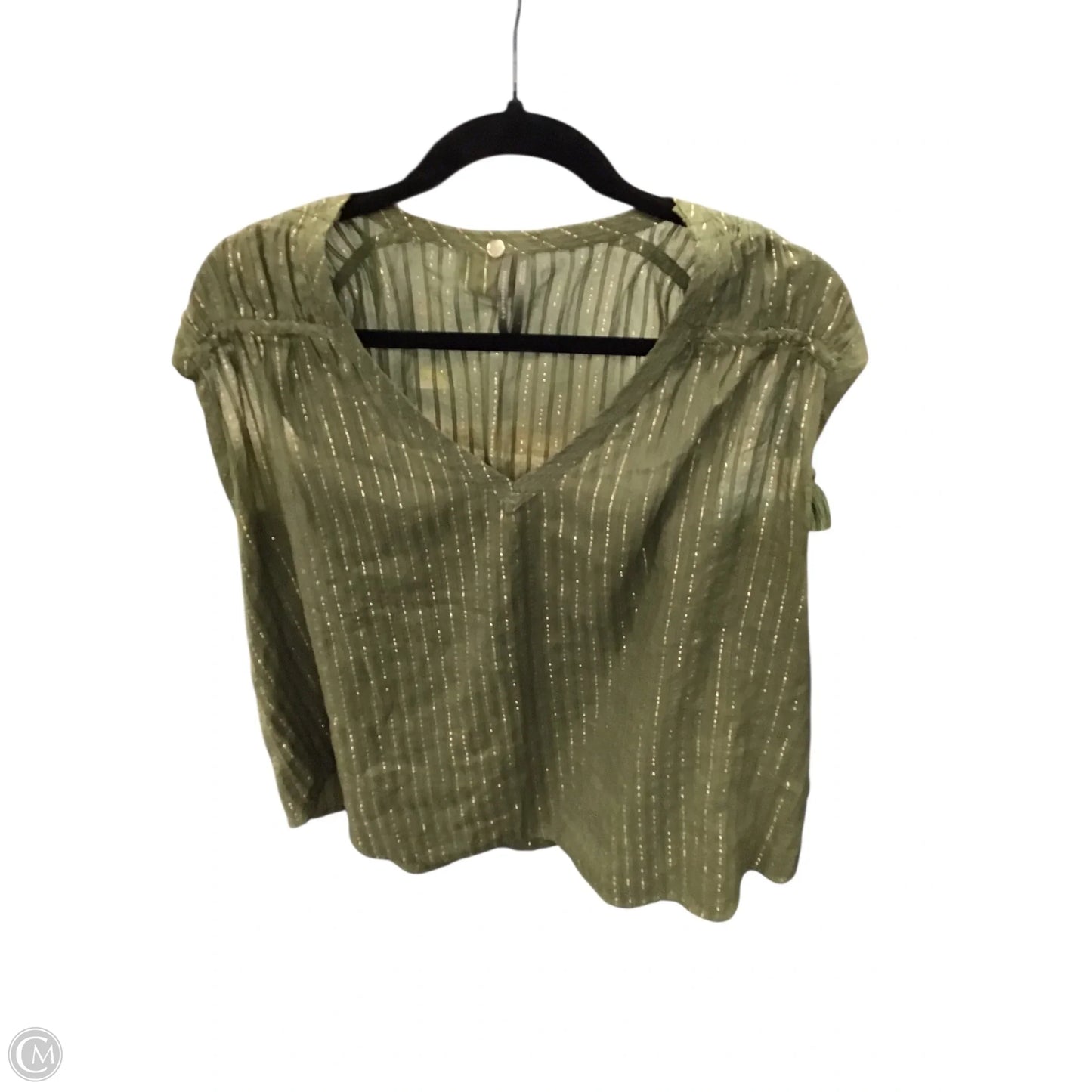 Top Sleeveless By Anthropologie In Green, Size: L