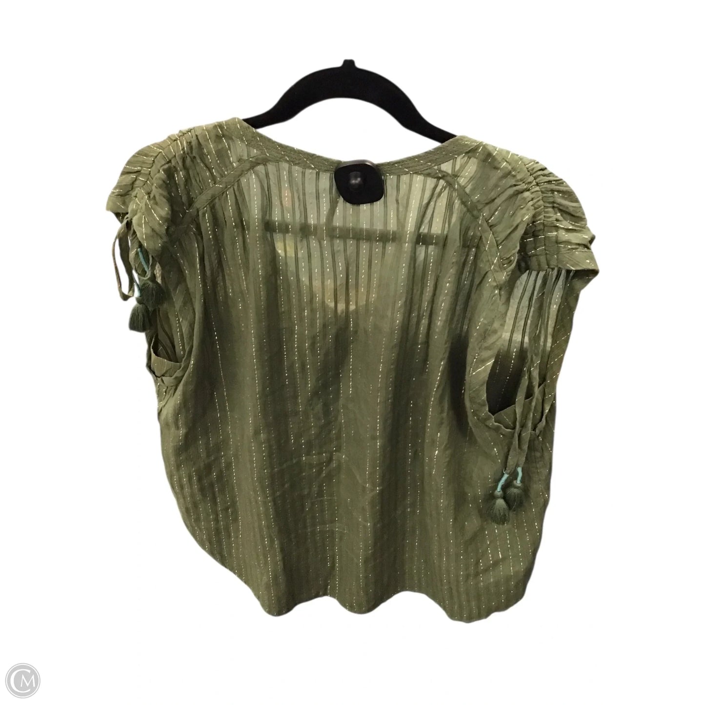 Top Sleeveless By Anthropologie In Green, Size: L